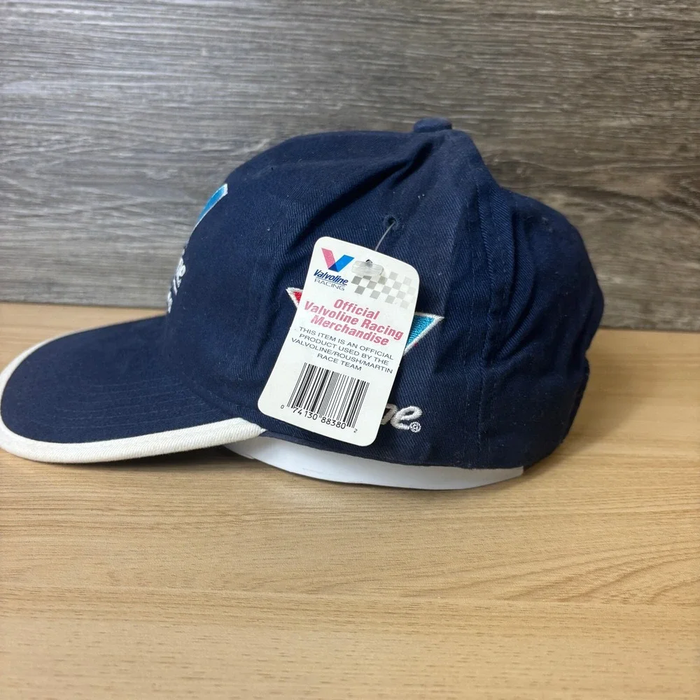 Vintage Valvoline Hat Strap Back Blue Racing Cummins Nascar Adjustable